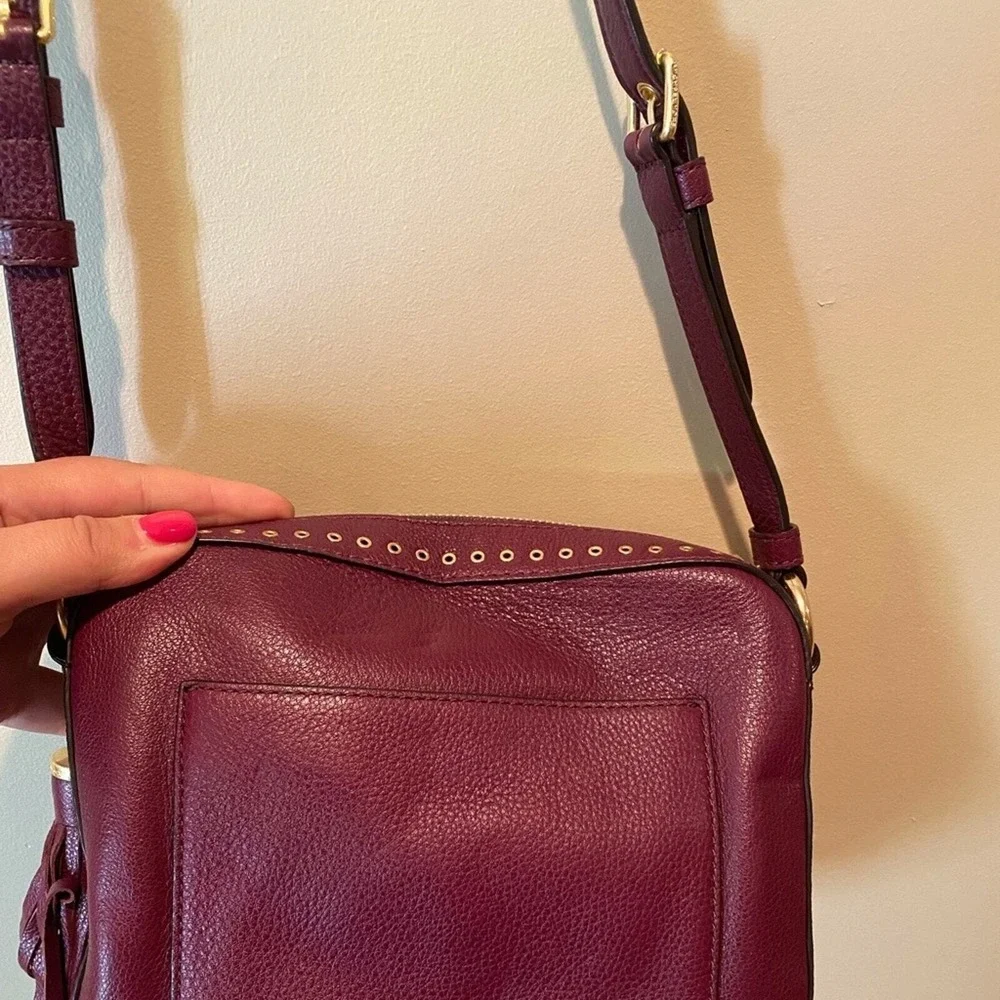 Michael Kors burgandy leather Brooklyn bag - Picture 8 of 10